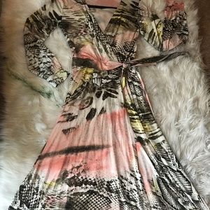 Faux Wrap Dress
